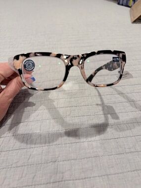 Peepers Juniper Focus Blue Light Readers +2.75 Black Marble NWT